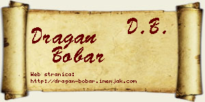 Dragan Bobar vizit kartica
